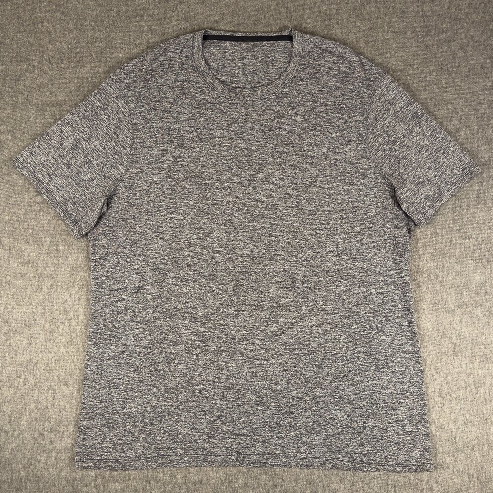Lululemon Shirt Mens XL Gray Short Sleeve Crewneck Performance Athletic Tee
